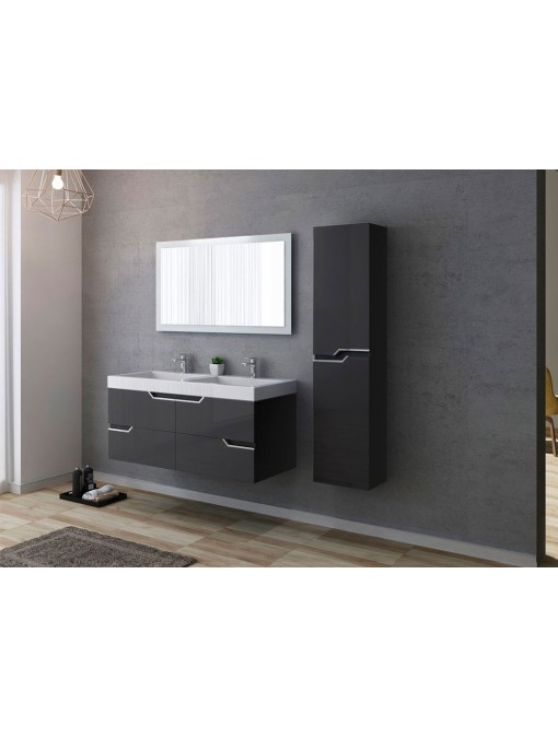 Meuble de salle de bain CALABRO 1200 Gris Anthracite