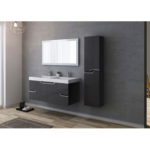 Meuble de salle de bain CALABRO 1200 Gris Anthracite