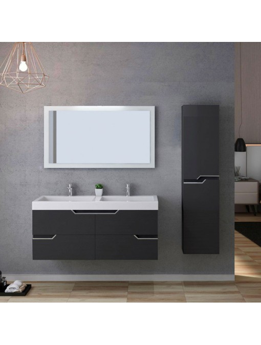 Meuble de salle de bain CALABRO 1200 Gris Anthracite