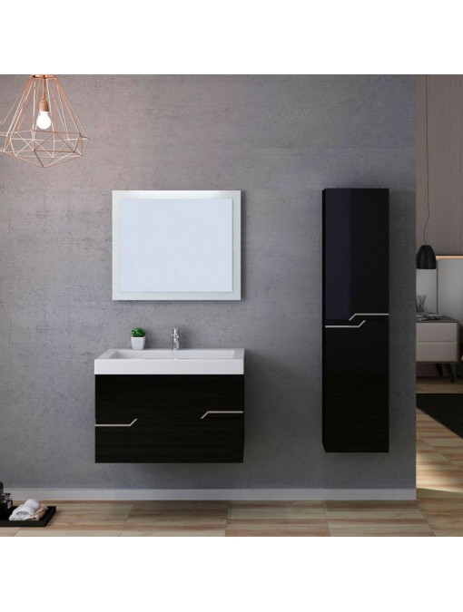 Meuble de salle de bain CALABRO 800 Noir