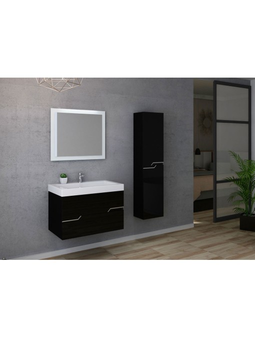 Meuble de salle de bain CALABRO 800 Noir