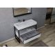 Meuble de salle de bain LAMEZIA 1000 Blanc