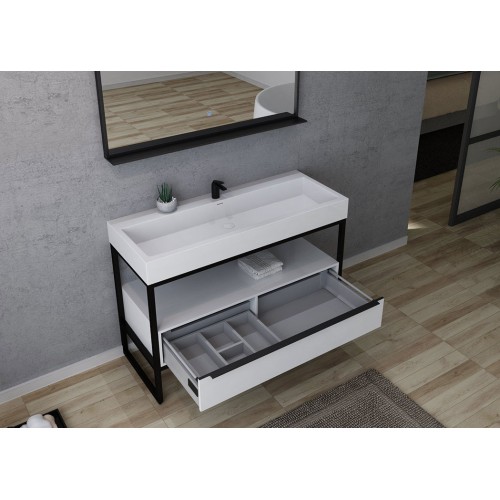 Meuble de salle de bain LAMEZIA 1200 Blanc