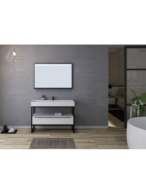 Meuble de salle de bain LAMEZIA 1200 Blanc