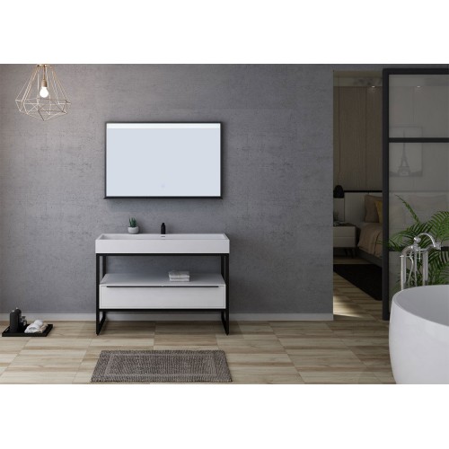 Meuble de salle de bain LAMEZIA 1200 Blanc