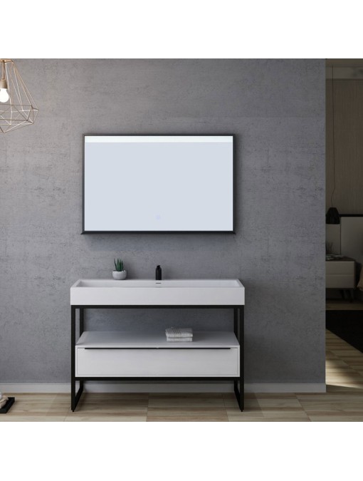 Meuble de salle de bain LAMEZIA 1200 Blanc