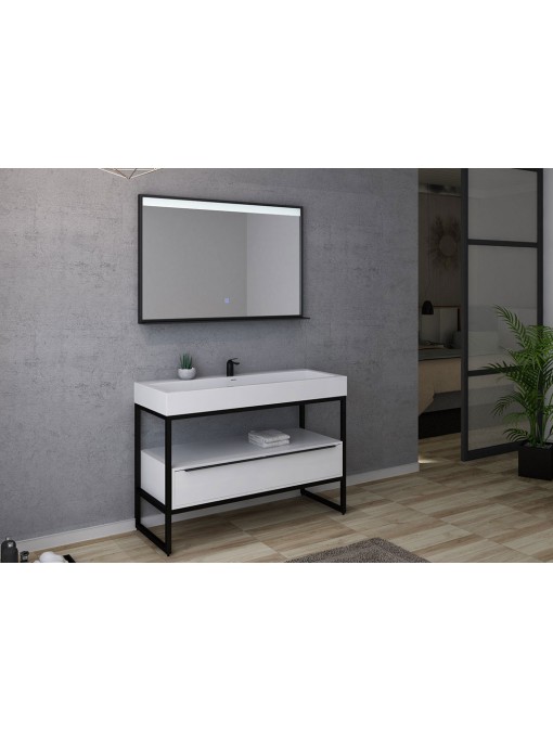Meuble de salle de bain LAMEZIA 1200 Blanc