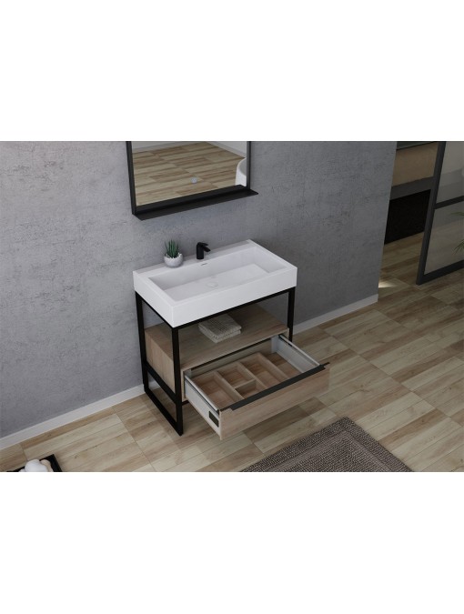 Meuble de salle de bain LAMEZIA 800 Scandinave