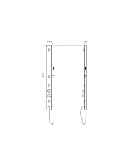 Colonne d'hydromassage SDTNL39