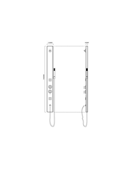 Colonne d'hydromassage SDTNL32