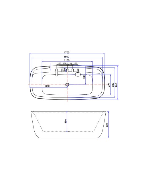 Plan dimensions Lucena