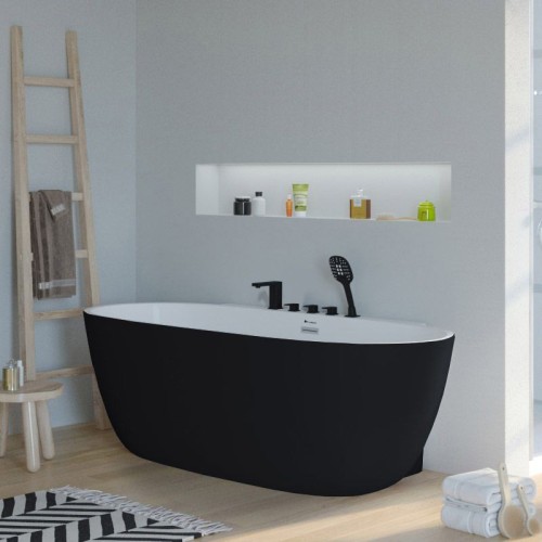 Plan dimensions Baignoire îlot Seville Black