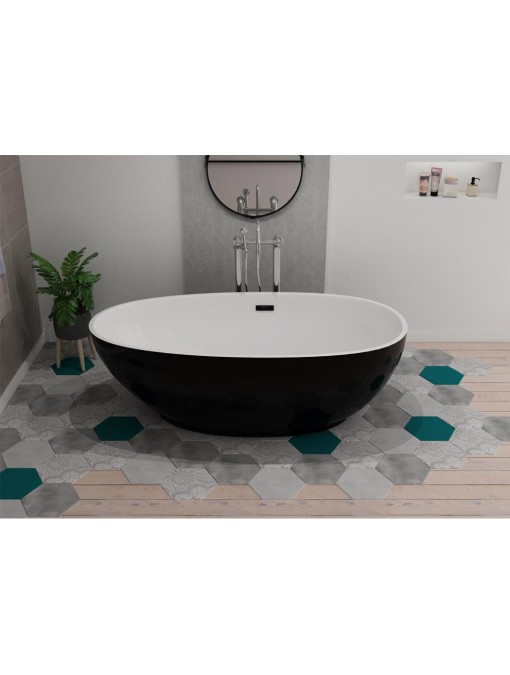 Baignoire îlot Sangro Black