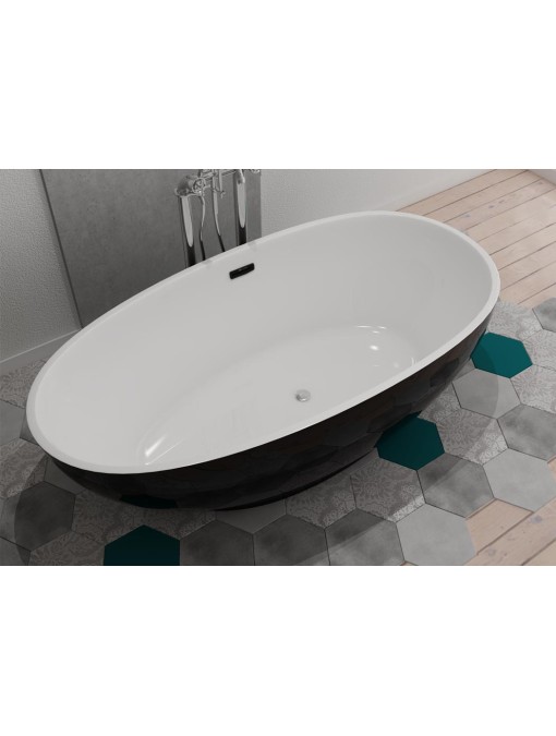 Baignoire îlot Sangro Black