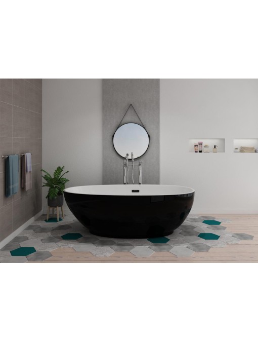 Baignoire îlot Sangro Black