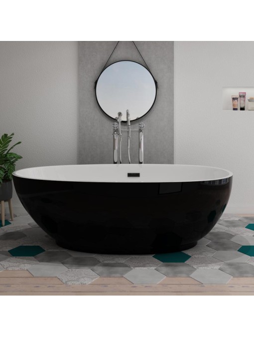 Baignoire îlot Sangro Black