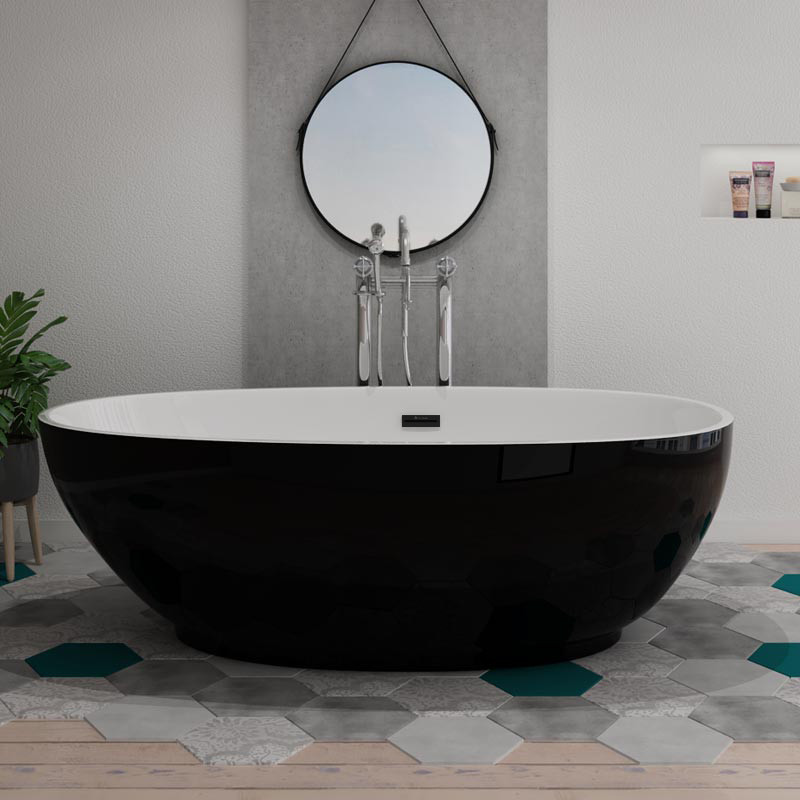 Baignoire îlot Sangro Black