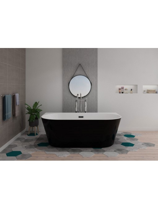 Baignoire îlot design Lazzio Black