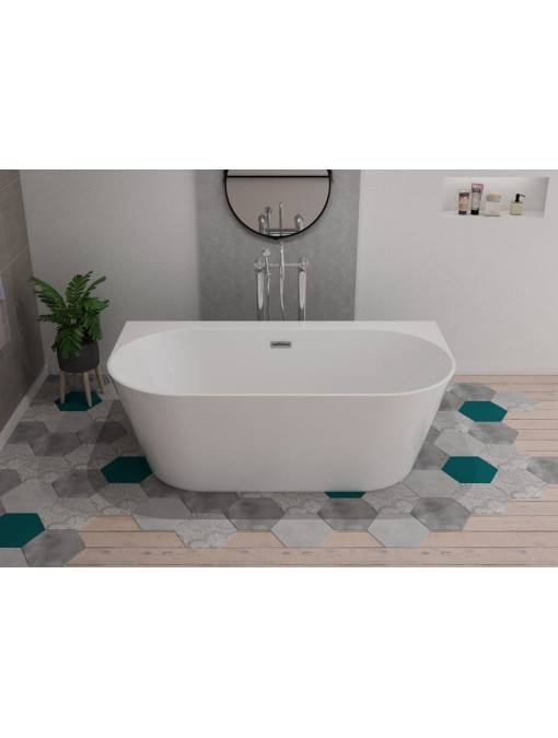 Baignoire îlot avec rebord Lazzio
