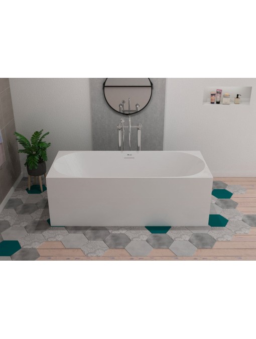 Baignoire îlot blanche 170cm Agueda