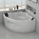 Baignoire d'angle massante 2 places avec hublot