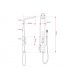 Plan dimensions Colonne de douche G-7876B