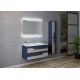 Meuble de salle de bain simple vasque 1m URBINO 1000 Scandinave et Bleu Saphir