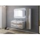 Meuble de salle de bain et colonne URBINO 1200 Scandinave et Blanc