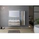 Meuble de salle de bain double vasque URBINO 1200 Scandinave et Blanc