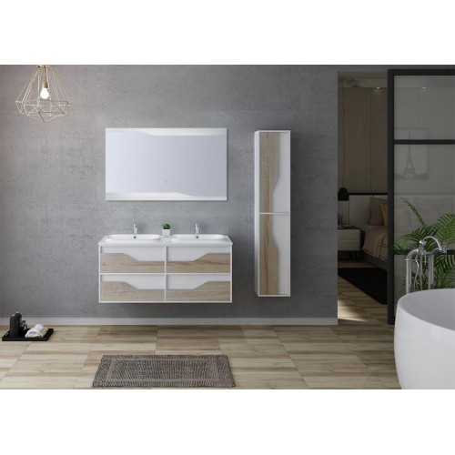 Ensemble de salle de bain URBINO 1200 Scandinave et Blanc