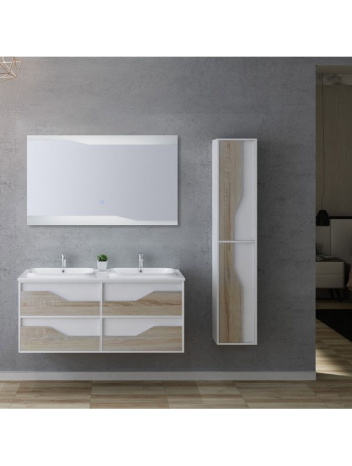 Ensemble de salle de bain URBINO 1200 Scandinave et Blanc