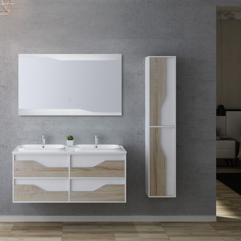 Ensemble de salle de bain URBINO 1200 Scandinave et Blanc