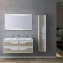 Meuble de salle de bain URBINO 1200 Scandinave et Blanc