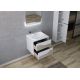 Meuble de salle de bain URBINO 600 Scandinave et Blanc