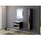 Meuble de salle de bain simple vasque URBINO 600 Scandinave et Noir