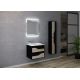 Meuble de salle de bain simple vasque URBINO 600 Scandinave et Noir