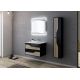 Meuble de salle de bain simple vasque URBINO 800 Scandinave et Noir