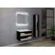 Meuble de salle de bain simple vasque URBINO 800 Scandinave et Noir