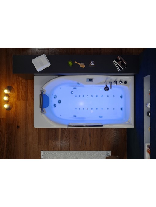 Baignoire balnéo D-Fidji 30 jets en vue intérieure