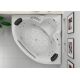 Baignoire balneo 2 personnes avec place en angle