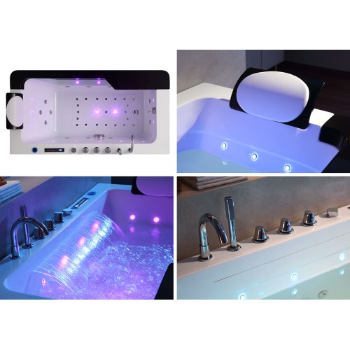 Baignoire rectangulaire balnéo Monaco 37 jets