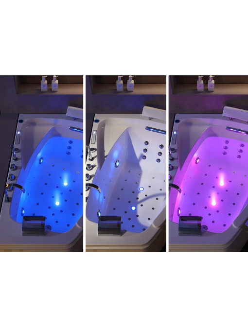 Baignoire massante et chromothérapie dans votre salle de bain