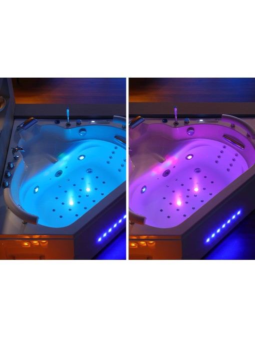 Baignoire à chromothérapie Dubaï 47 jets + massage cervicales
