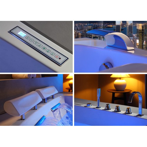 Baignoire au design moderne pour massage en duo 