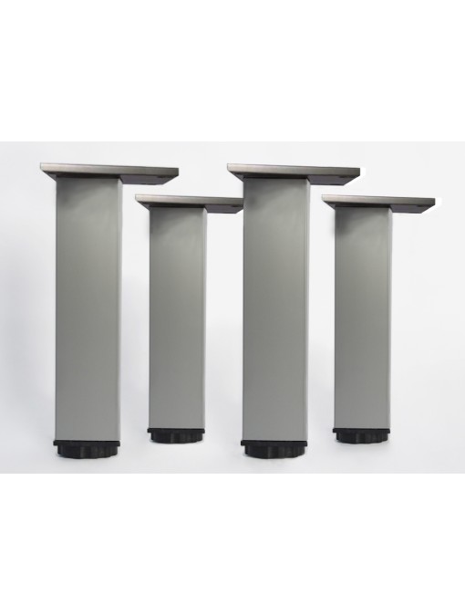 Lot de 4 pieds carrés pour meuble en 200 mm