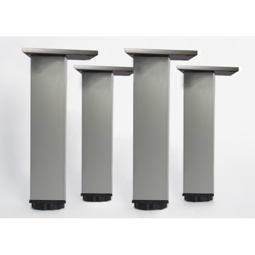 Lot de 4 pieds carrés pour meuble en 20 cm
