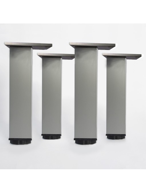 Lot de 4 pieds carrés pour meuble en 20 cm