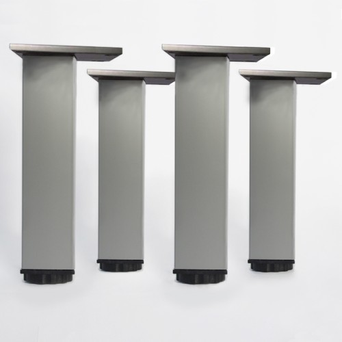 Lot de 4 pieds carrés pour meuble en 20 cm