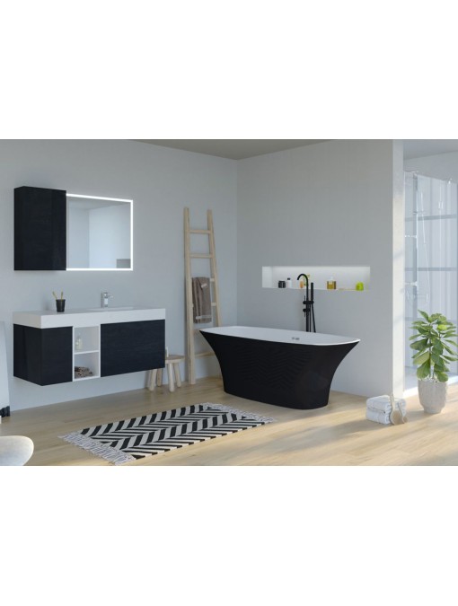 Baignoire îlot Lizarra Black