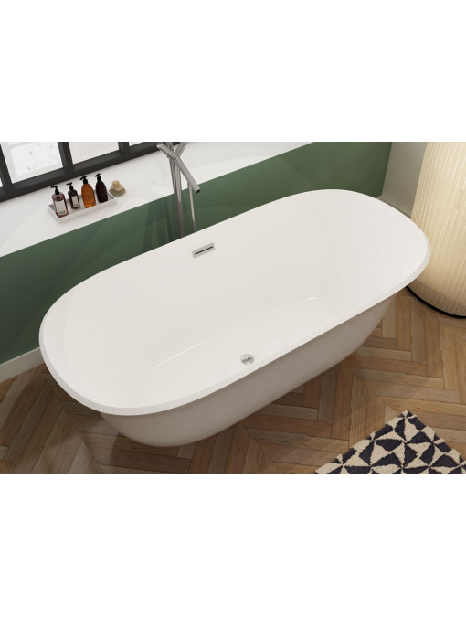 Vue dessus baignoire îlot Savena